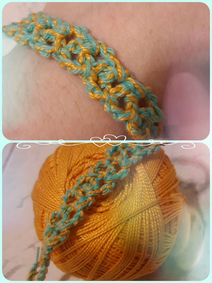 Bracciale in cotone singolo colore o doppio